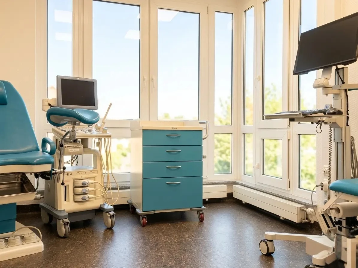 Moderne Räumlichkeiten der Chirurgischen Praxis an den Almeauen in Büren